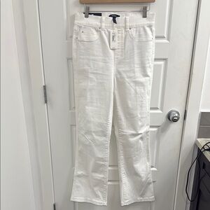Spanx Size Medium Kick Flare White Jeans New